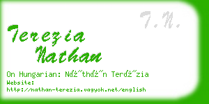 terezia nathan business card